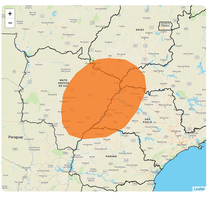 Tempestade é prevista para o dia de hoje em MS