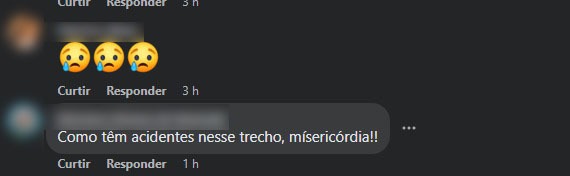 A curva onde o acidente aconteceu também foi apontada 