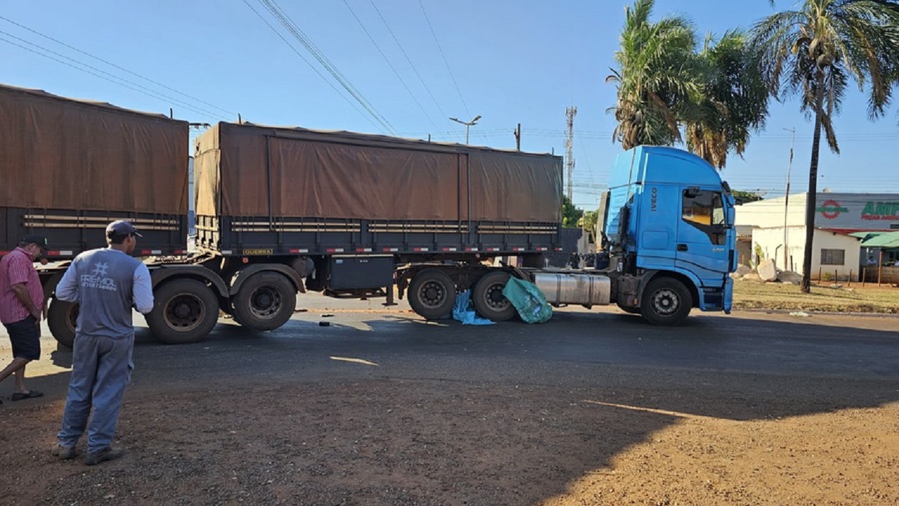 Ciclista entrou em ponto cego de carreta antes de morrer atropelado em  Sidrolândia (vídeo) - Portal TOP Mídia News