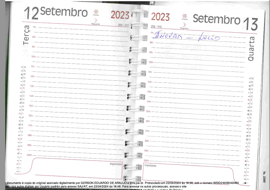 Agenda de Edmilson Rosa com o nome da empresa de Basso e Jacob: obra feita totalizou R$ 650 mil em 2018