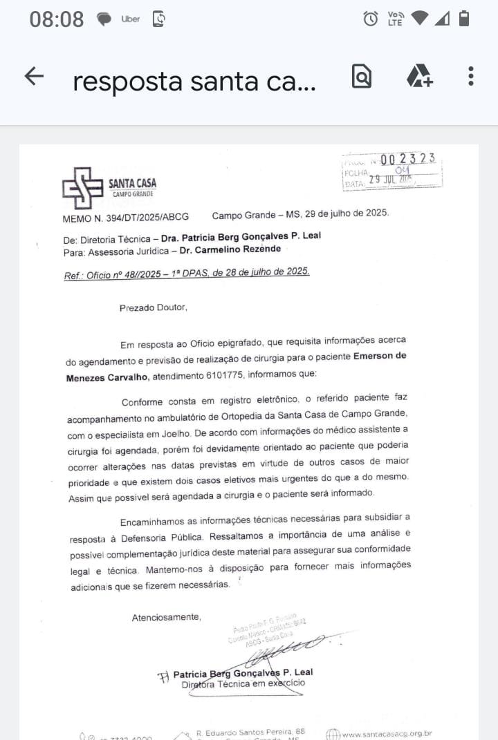 Reposta da Santa Casa