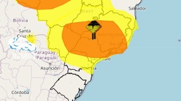 Tempestade pode vir com granizo no MS