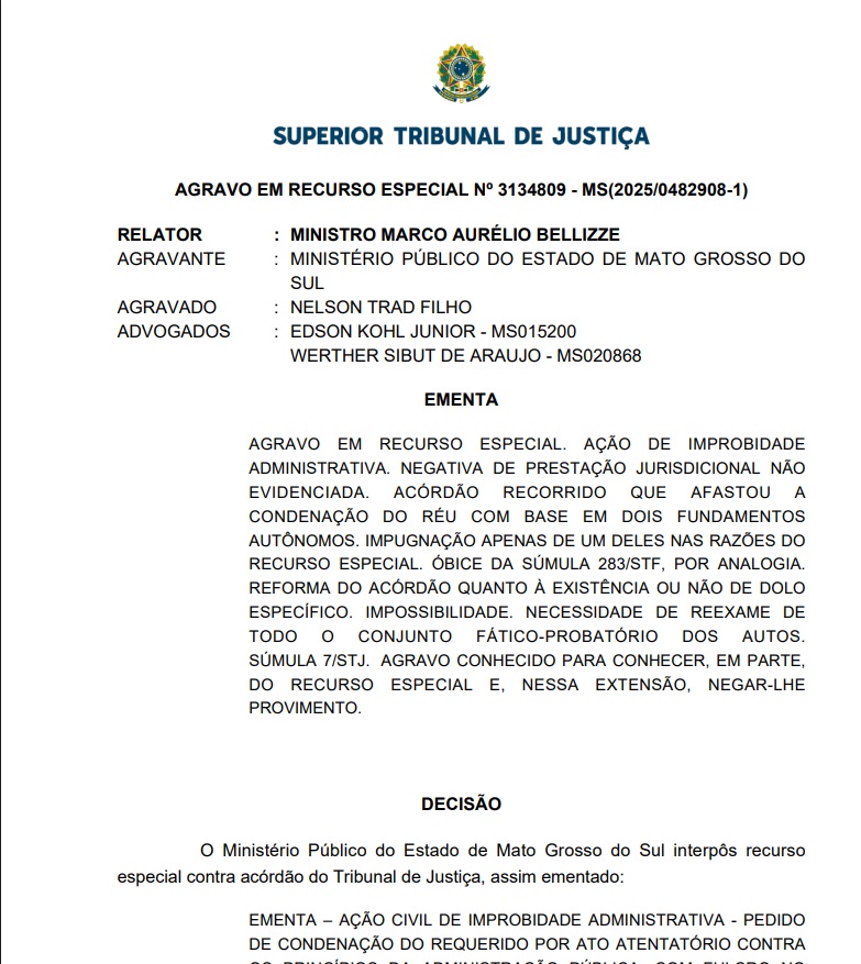 Nelsinho teve vitória no STJ