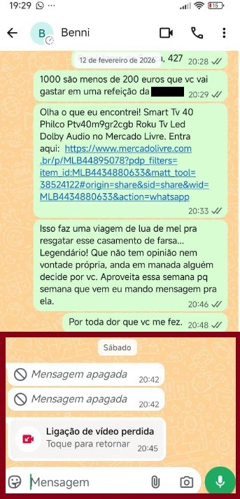 Sandro intimidou vítima após ida à Deam