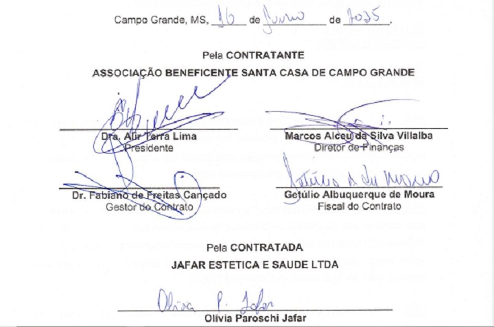 Médica era responsável técnica no contrato