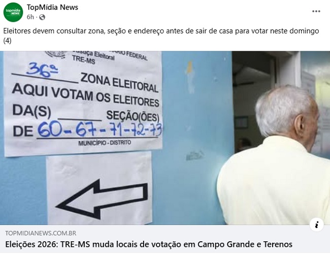 Se&ccedil;&atilde;o foi alterada e pegou eleitor de surpresa