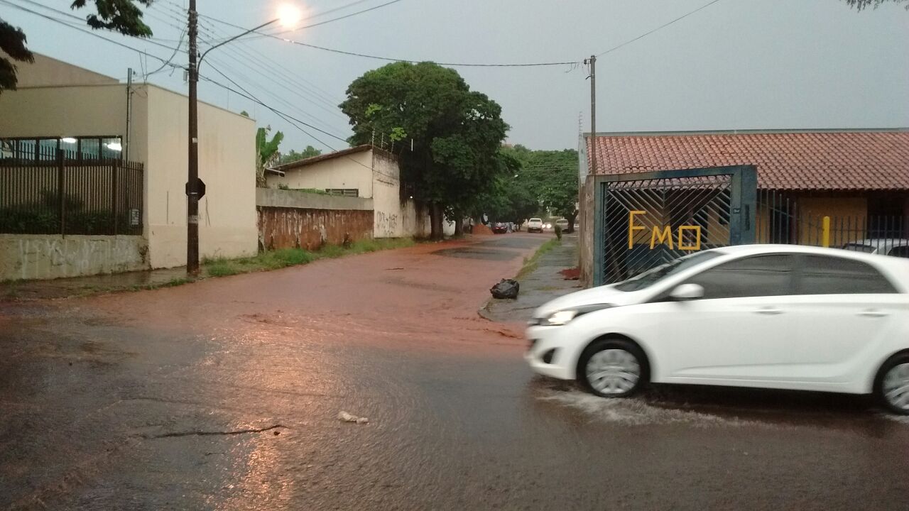 Chuva forte de minutos alaga ruas da região central de Campo Grande Portal TOP Mídia News