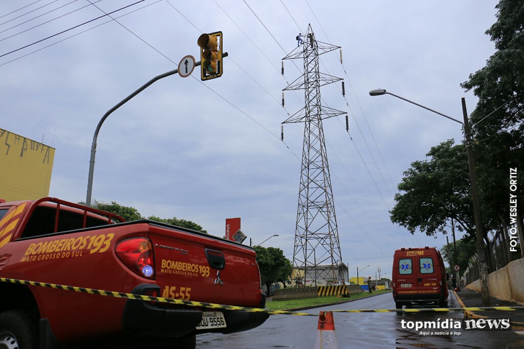 Homem Que Tentava Suicídio Em Torre é Resgatado Pelo Corpo De Bombeiros Portal Top Mídia News 9602